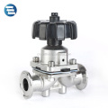 DIN Food Grade SS316L Stainless Steel EPDM+PTFE Sanitary Clamp Diaphragm Valve